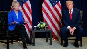 Урсула фон дер Ляєн і Дональд Трамп