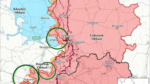 Карта бойових дій на 29 вересня 2025