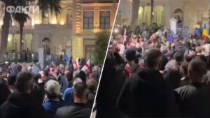 Протесты в Тбилиси: что известно о столкновениях и штурме президентского дворца Орбелиани