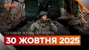 Головні новини ночі 30 жовтня 2025 року: добірка подій