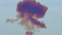 Над російським полігоном вибухнула ракета