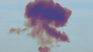 Над російським полігоном вибухнула ракета