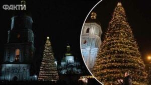 У Києві на Софійській площі відкрили головну ялинку країни У Києві відкрили головну ялинку країни