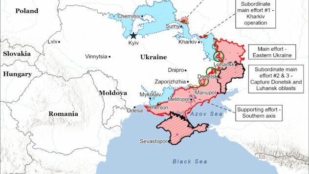 карта боїв на 9 грудня