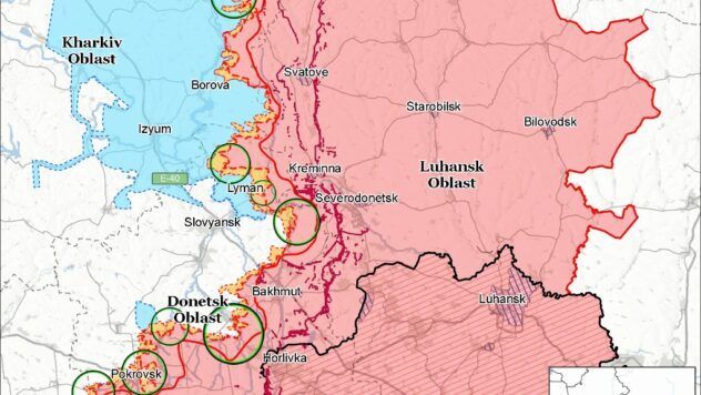 карта боїв на 16 грудня