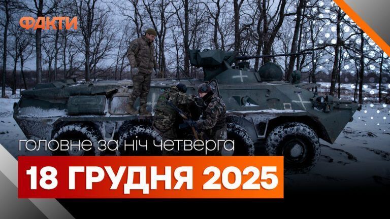 Головні новини за ніч 18 грудня: добірка актуальних подій