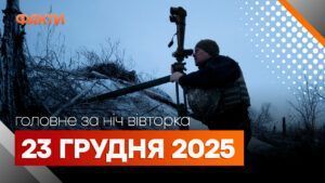 Головні новини за ніч 23 грудня: добірка актуальних подій