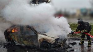 Вибухи в Херсоні: російський дрон атакував АЗС, спалахнула пожежа Вибухи у Херсоні: що сталося сьогодні, 4 січня 2026 року