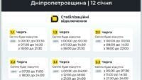 відключення світла у Дніпрі