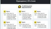 відключення світла в Одеській області відключення світла в Одеській області
