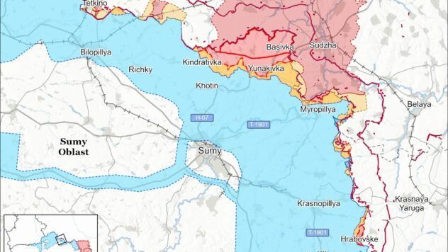 карта боїв на 23 січня
