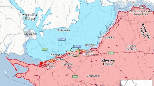 карта боїв на 23 січня