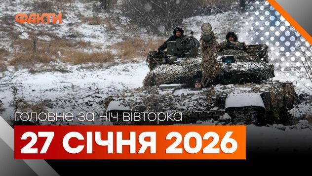 Головні новини за ніч 27 січня: добірка актуальних подій