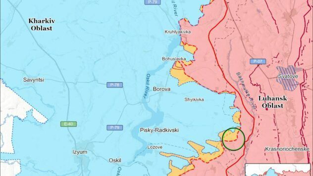 карта боїв на 30 січня