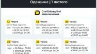 відключення світла в Одеській області