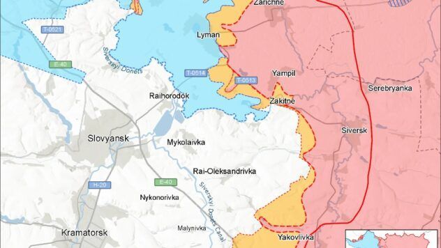 карта боїв на 1 лютого