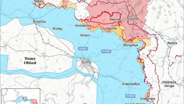 карта боїв на 1 лютого