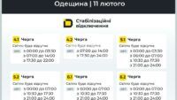 відключення світла в Одеській області відключення світла в Одеській області
