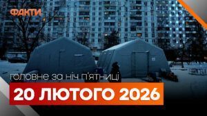 Головні новини за ніч 20 лютого: добірка актуальних подій