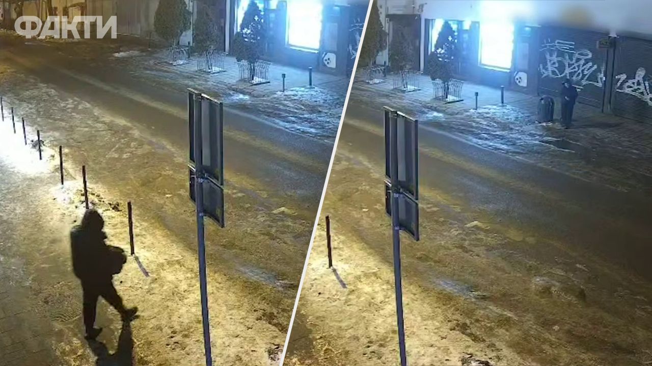 Теракт у Львові 22 лютого 2026: відео з моментом закладання вибухівки у сміттєві баки
