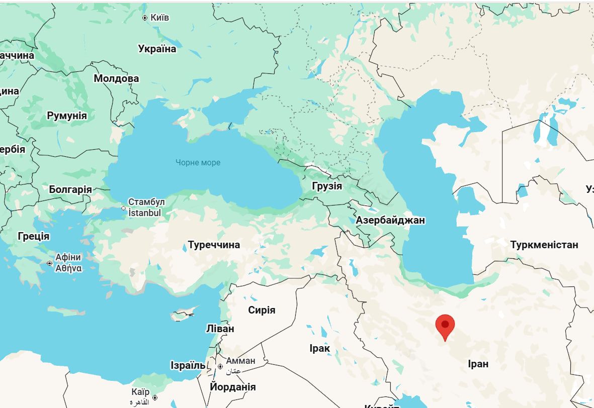 Натанз на карті