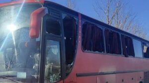 Атака БпЛА по автобусу на Харківщині