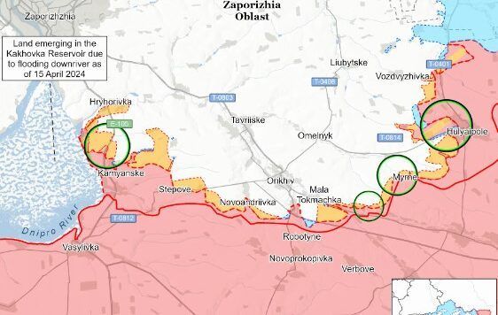 карта бойових дій 14 березня