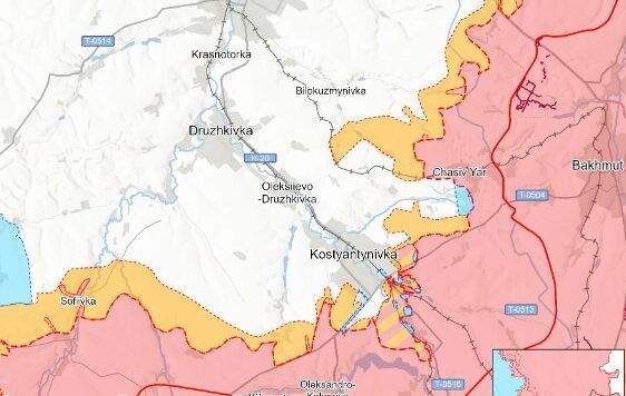 карта бойових дій 14 березня