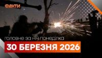 Головні новини за ніч 30 березня: добірка актуальних подій